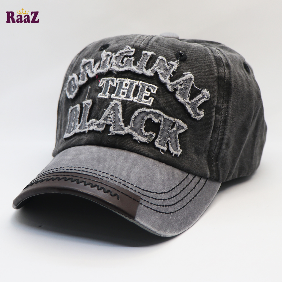 Picture of Silver Black The Black Wash Fabrics Imported Cap