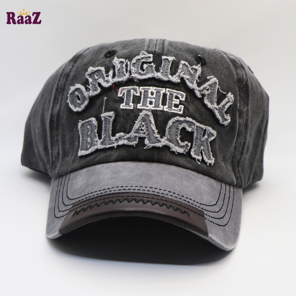 Picture of Silver Black The Black Wash Fabrics Imported Cap