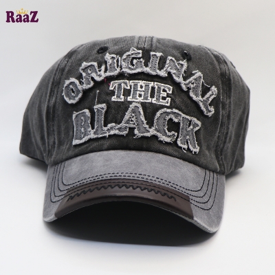 Picture of Silver Black The Black Wash Fabrics Imported Cap