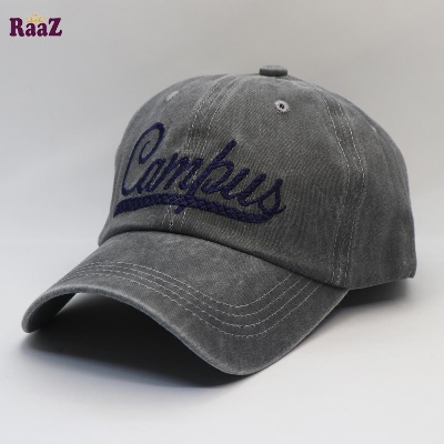 Picture of Ash Campus Embroidery Logo Imported Wash Cap