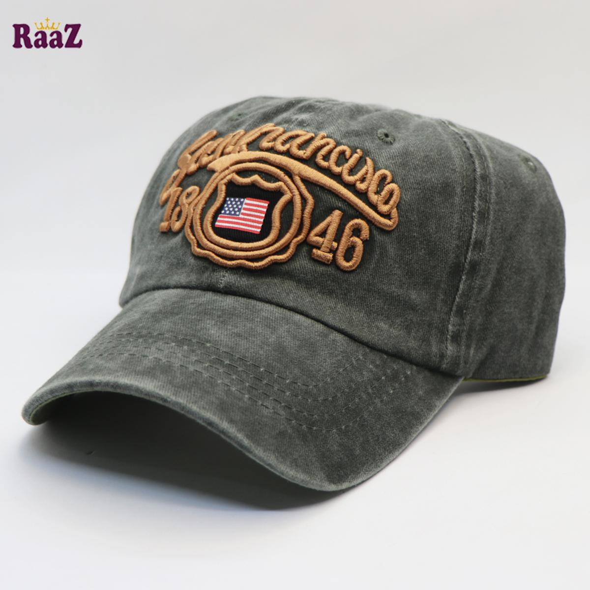 Picture of Green San Francisco Embroidery Logo Imported Wash Cap