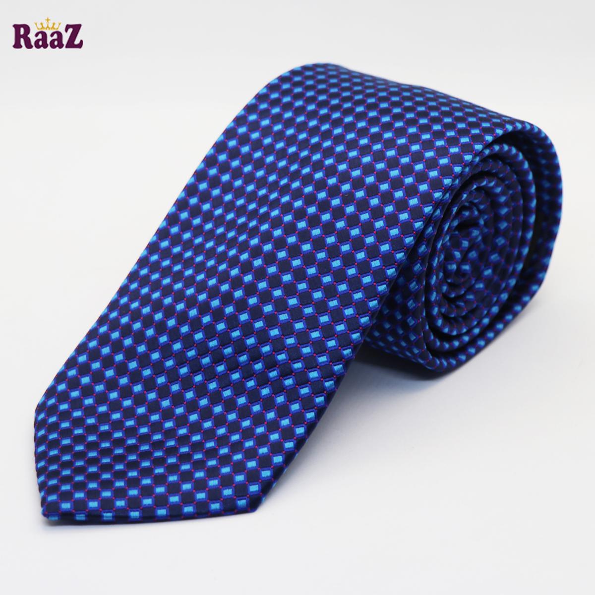 Picture of Navy Blue Red Dot Design Men's Necktie - Softest Premium Tie Material - Suitable For Every Occasion for Men