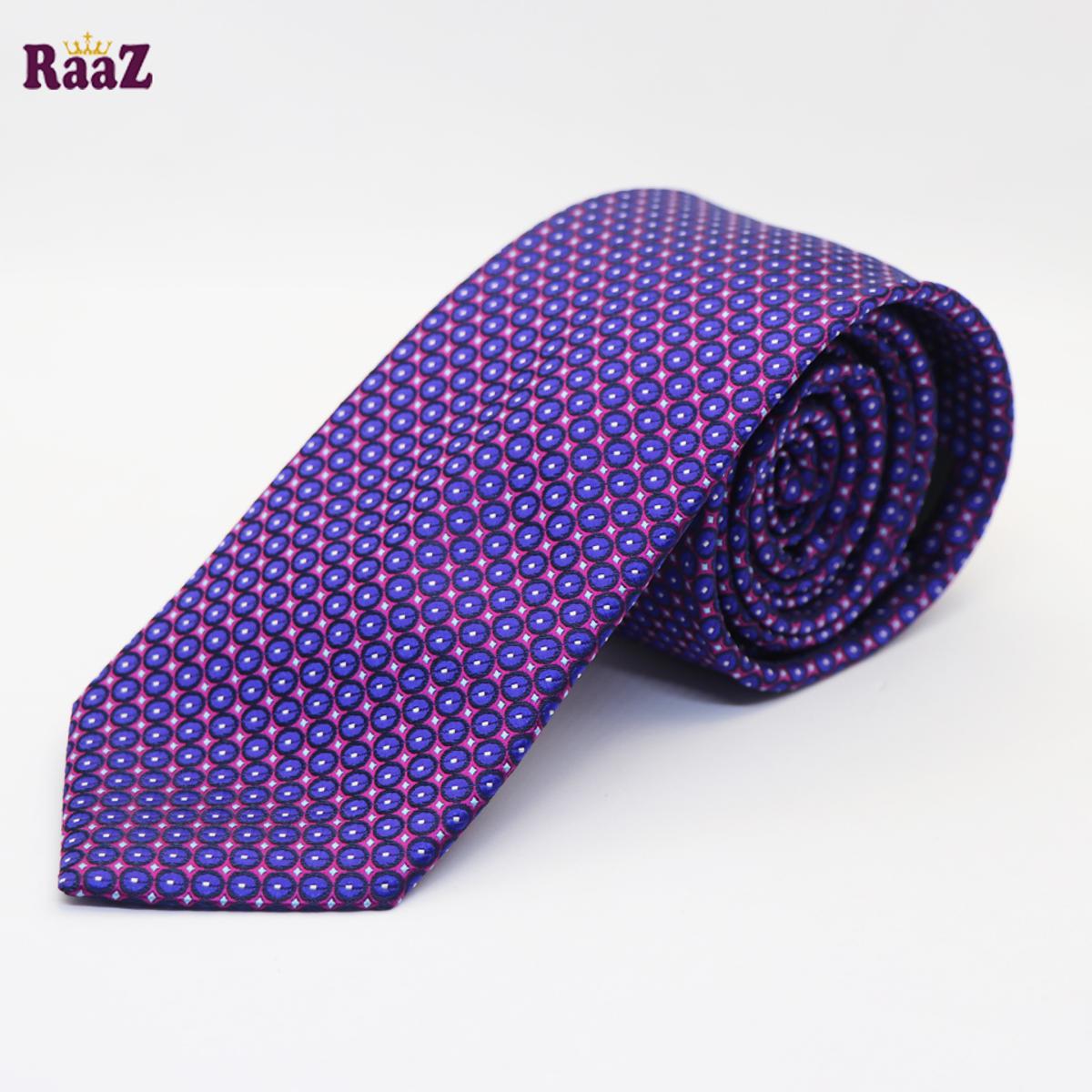 Picture of Purple Blue Circle Design Men's Necktie