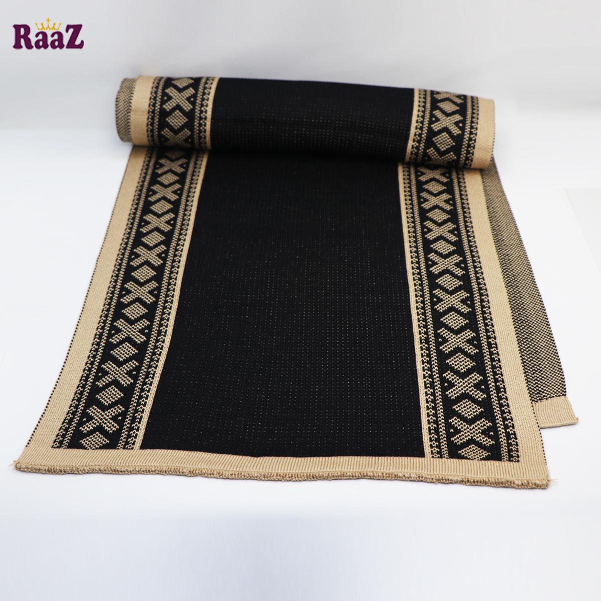 Picture of Off White Black Chinese Cultural Knitted Design Scarf Muffler