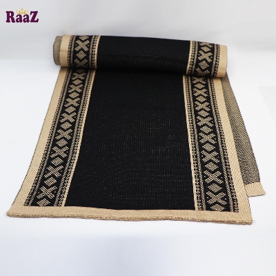 Picture of Off White Black Chinese Cultural Knitted Design Scarf Muffler