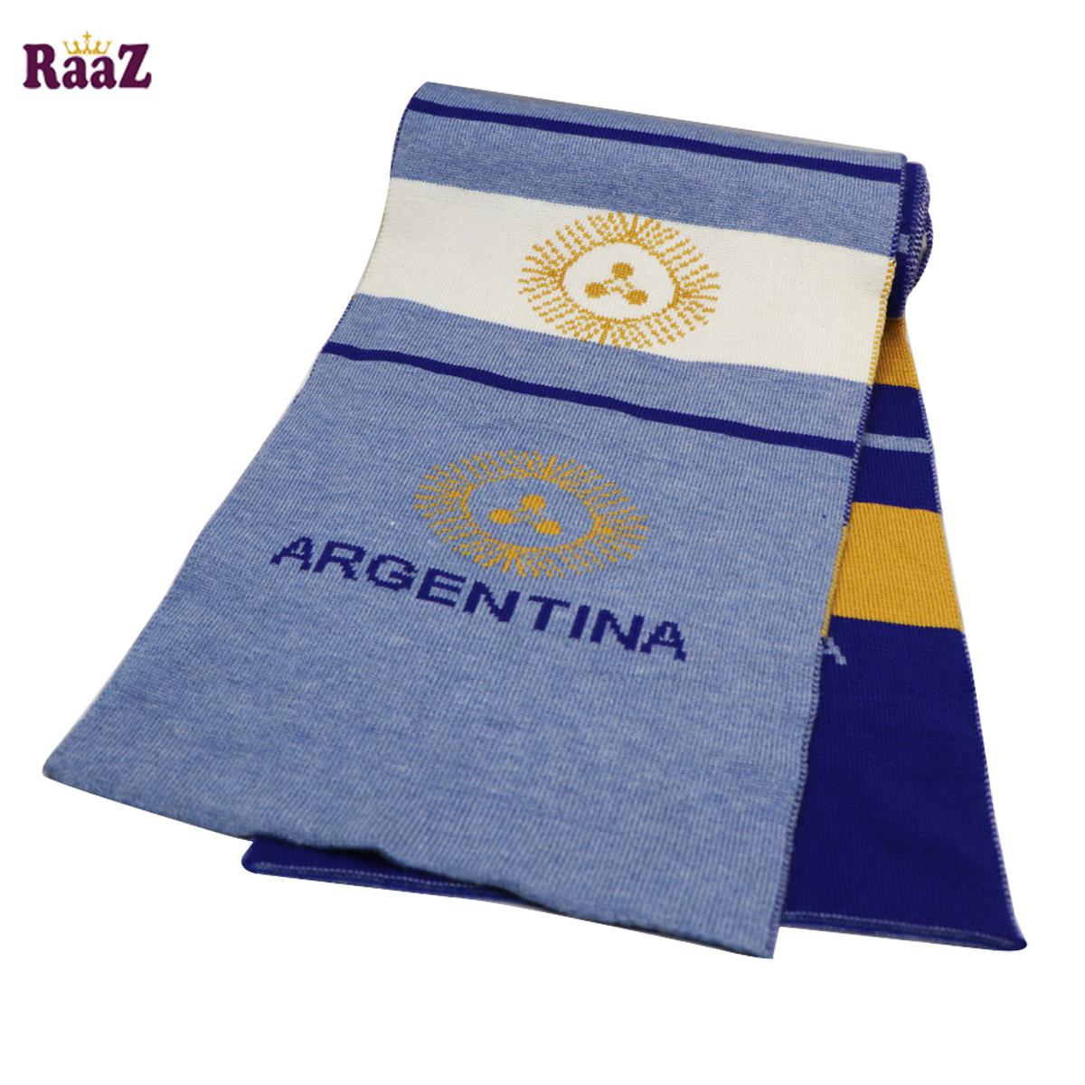 Picture of Argentina Football Knitted Logo Scarf Premium Fan Muffler - Maflar For Men