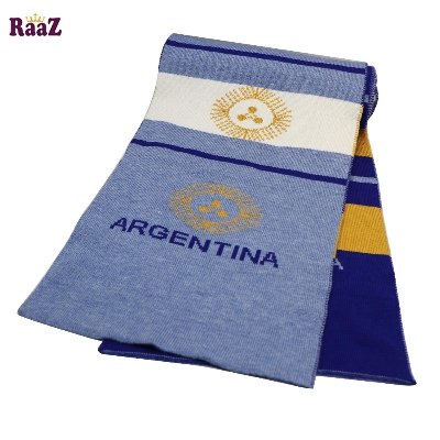 Picture of Argentina Football Knitted Logo Scarf Premium Fan Muffler - Maflar For Men