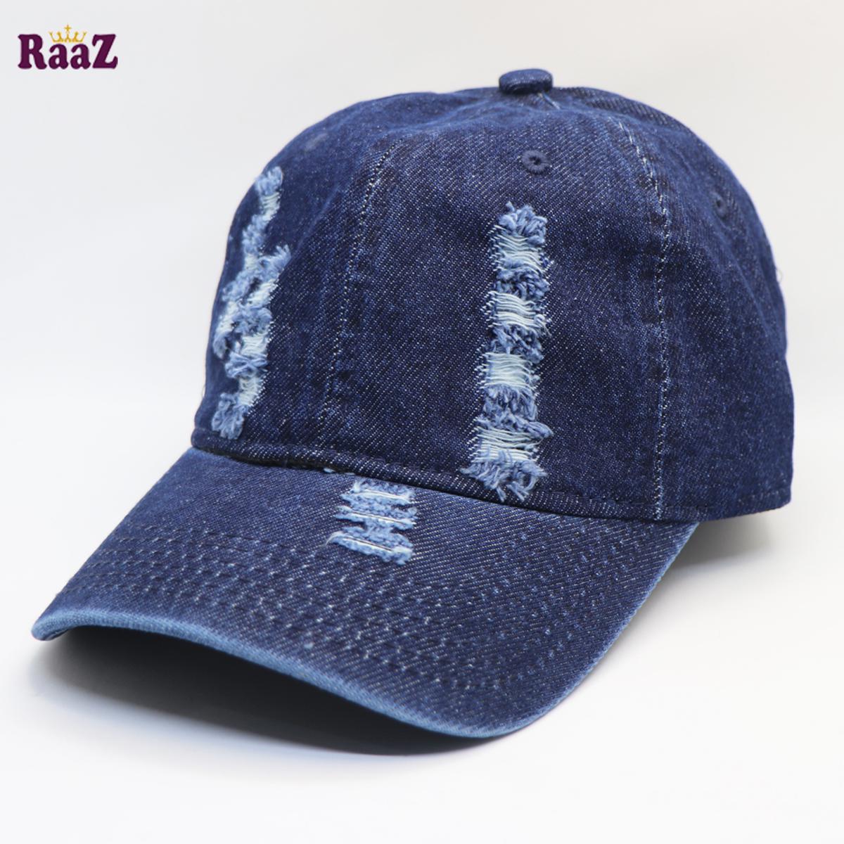 Picture of Navy Blue Export Denim Baseball Cap For Men