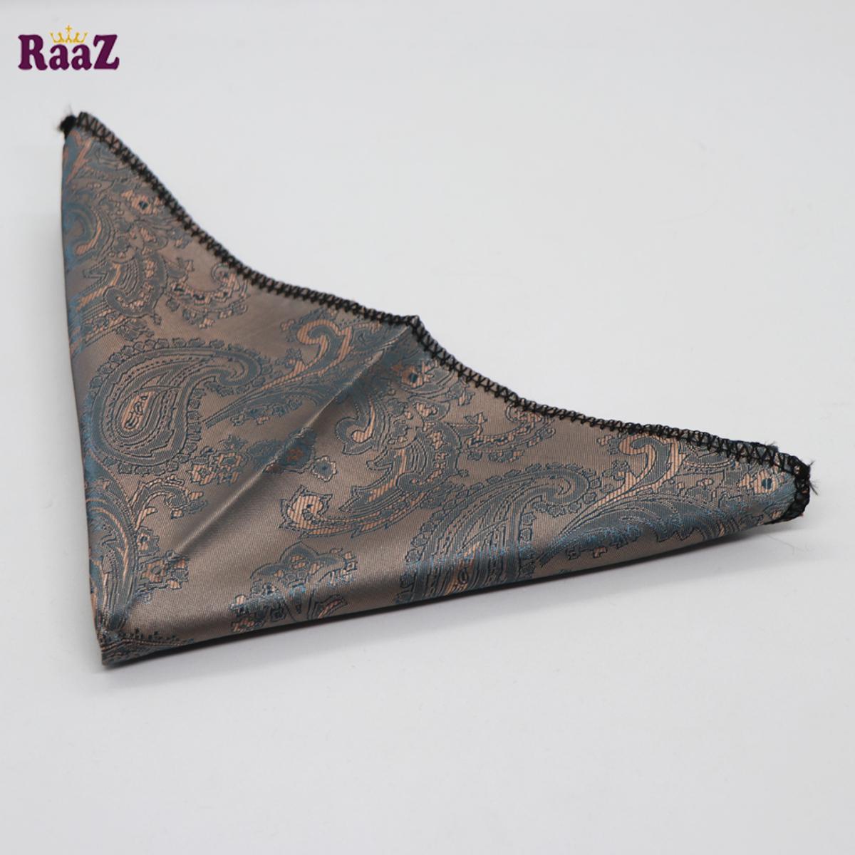 Picture of Men's Luxury Polyester Yarn Handkerchief Paisley Suit Pocket Square
