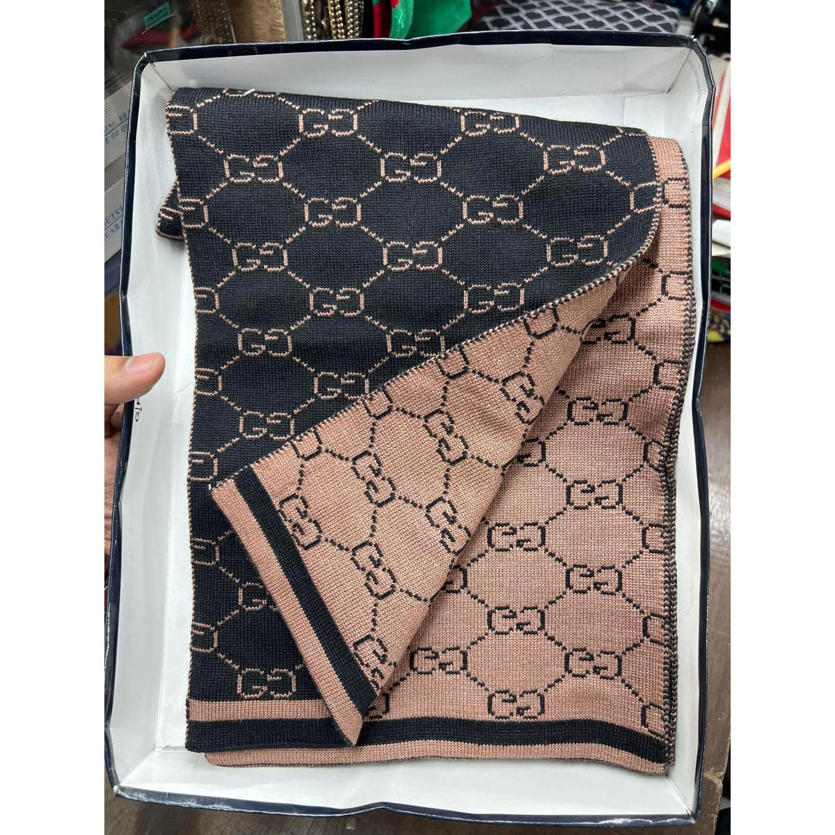 Picture of 2 in 1 design Winter Woolen Scarf, Soft Muffler Stylish Fashion Scarf For Men And Women