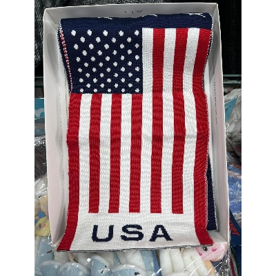 Picture of USA 2 in 1 design Winter Woolen Scarf, Soft Muffler Stylish Fashion Scarf For Men And Women