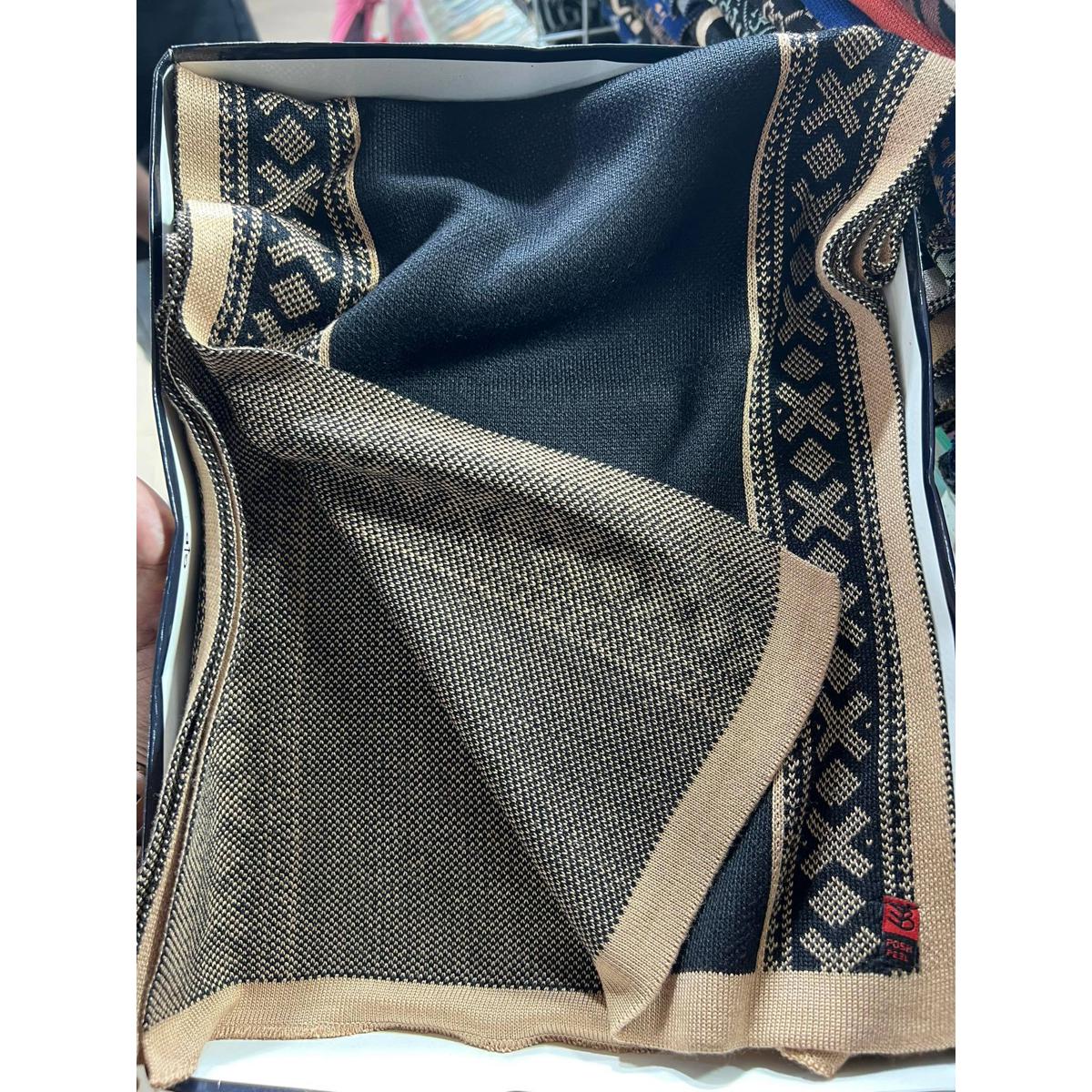 Picture of 2 in 1 design Winter Woolen Scarf, Soft Muffler Stylish Fashion Scarf For Men And Women