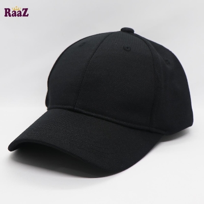 Picture of Black Flexfit Solid Stylish Von Cap For Men