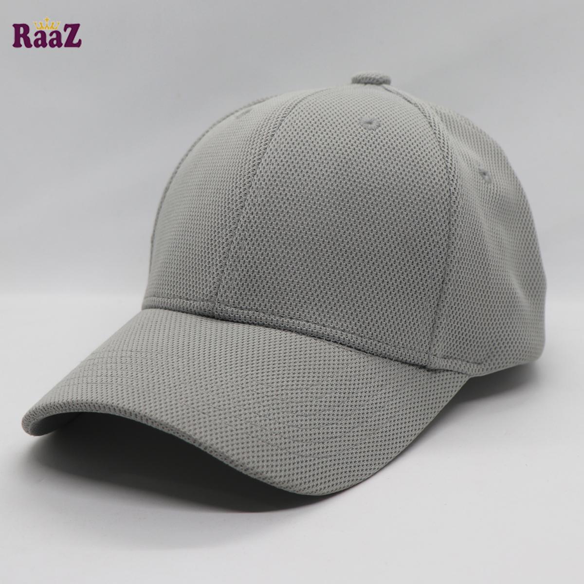Picture of Ensemble Yourself - Easily Usable - Silver Flexfit Solid Stylish Von Cap For Men - Cap - Easy To maintain - Designed - Urban Vibes
