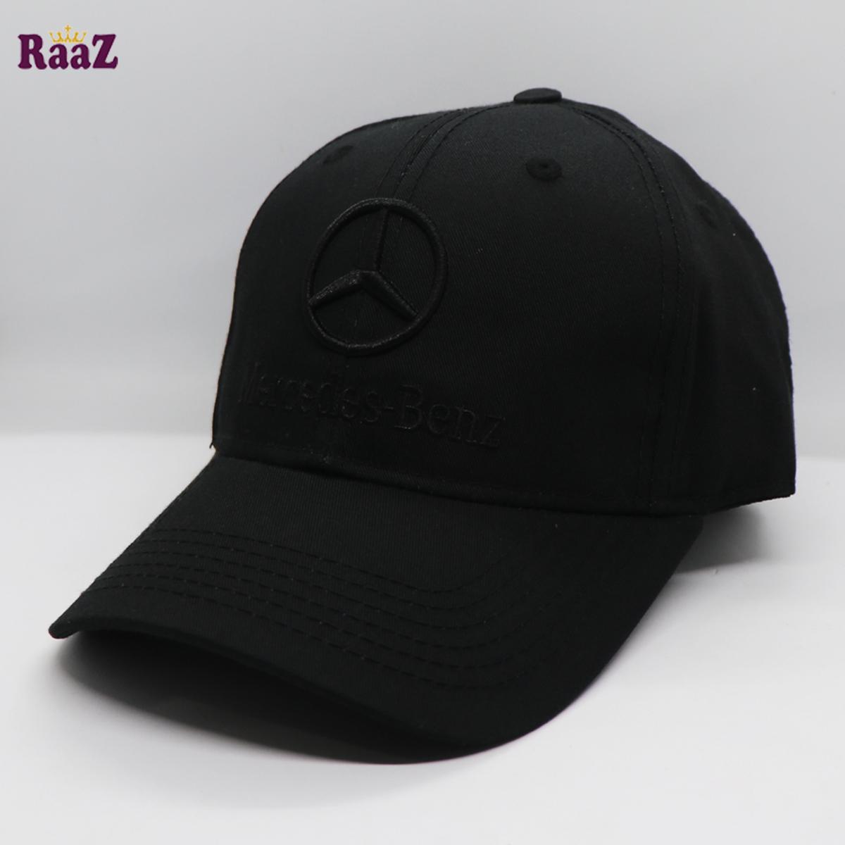 Picture of Black Mercedes Embroidery Logo Cotton Curved Cap