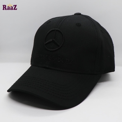Picture of Black Mercedes Embroidery Logo Cotton Curved Cap