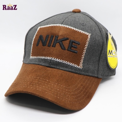 Picture of Grey and Brown Velvet Export Cotton Cap