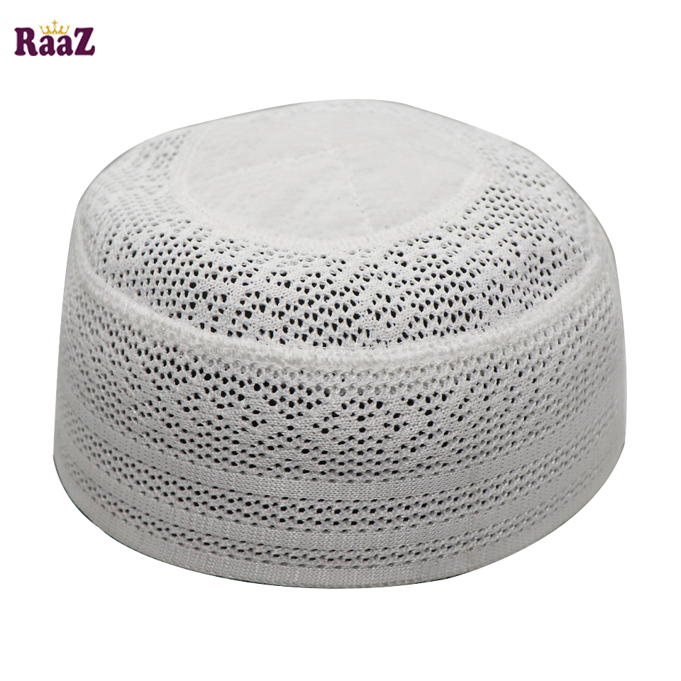 Picture of White Net High Quality Cotton Prayer Tupi-1pc
