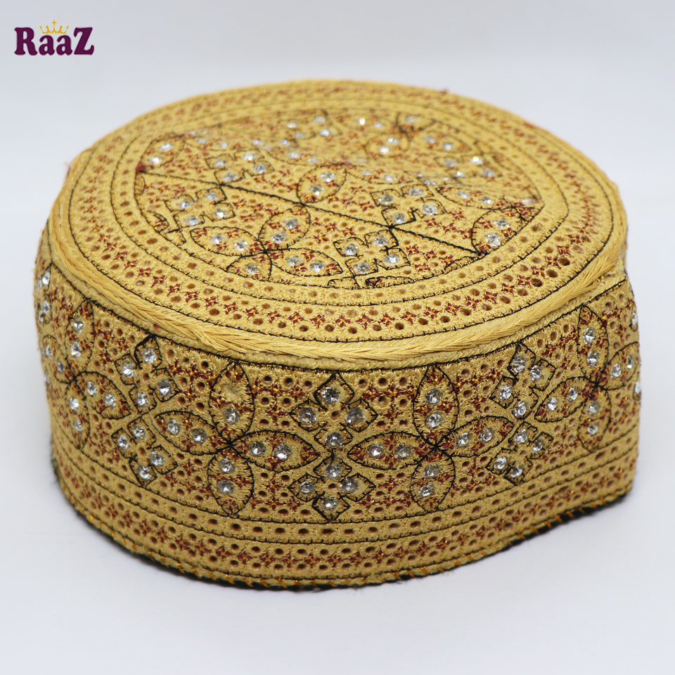 Picture of Muslim Hand-Made Stone Pakistani Tupi (Size-56)