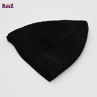 Picture of Black Net Cotton Prayer Tupi-1pc