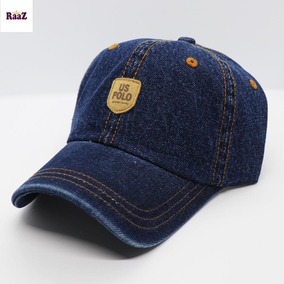 Picture of Navy Blue U.S POLO Denim Curved Cap - Cap For Men