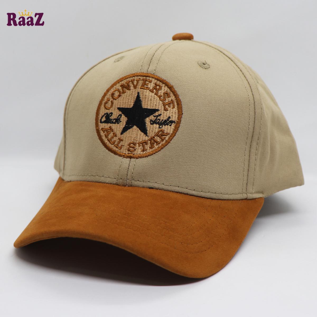 Picture of ALL STAR Brown And Off White Export Cotton Baseball Cap For Men