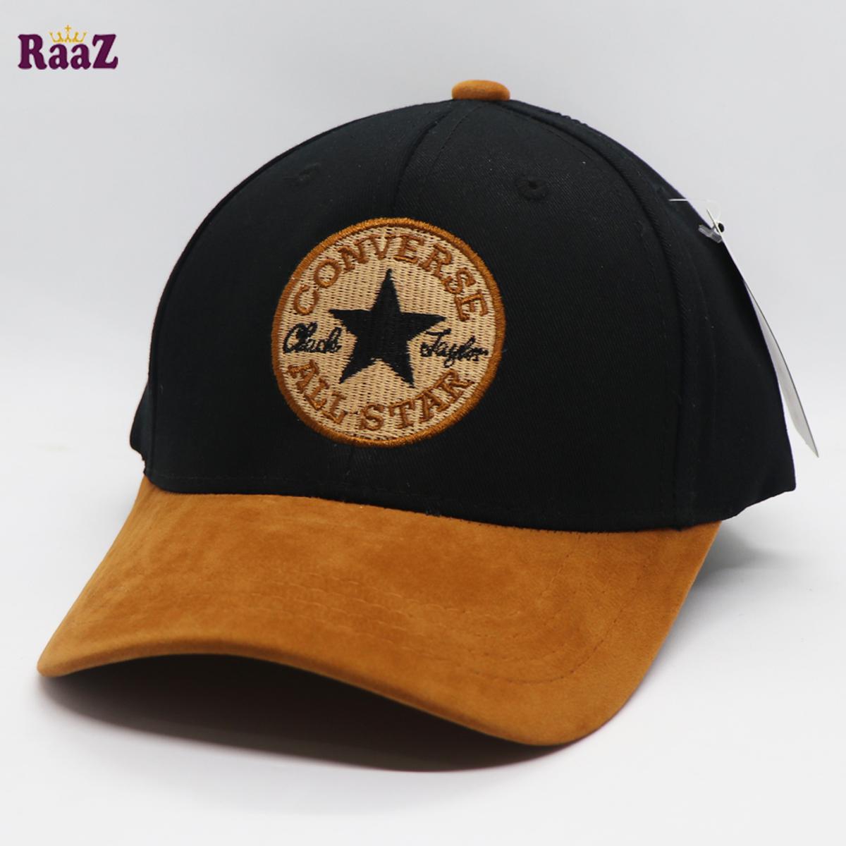 Picture of CONVERSE - ALL STAR Black and Brown100% Export Velvet Cotton Baseball Cap For Women