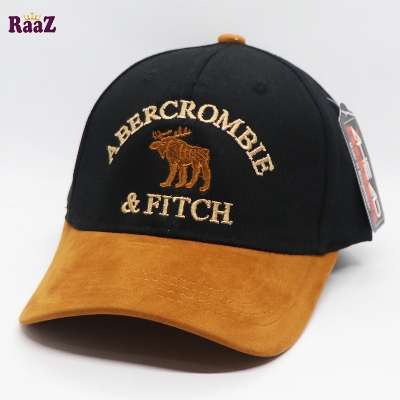 Picture of Black and Brown ABERCROMBIE 100% Export Velvet Cotton Baseball Cap For Women