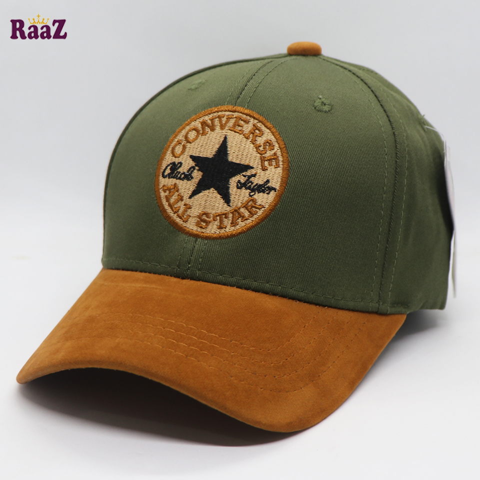 Picture of CONVERSE - ALL STAR Green and Brown100% Export Velvet Cotton Baseball Cap For Women