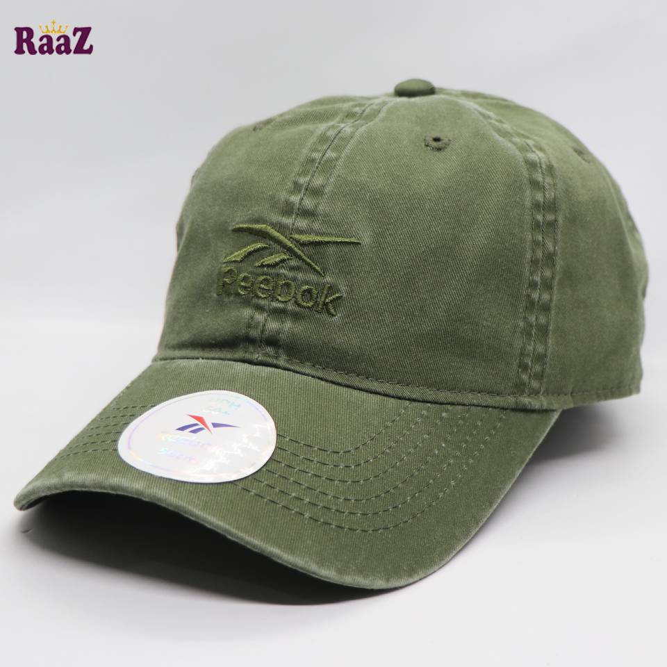 Picture of Green Wash Wash Premium Quality Export Fine Cotton Embroidery Logo Curved Visor Baseball Cap For Men