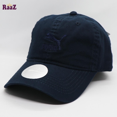 Picture of Navy Blue Premium Quality Export Fine Cotton Embroidery Logo Curved Visor Baseball Cap For Men