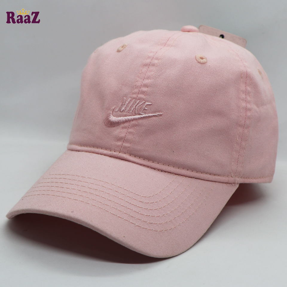 Picture of Pink Premium Quality Export Fine Cotton Embroidery Logo Curved Visor Baseball Cap For Men
