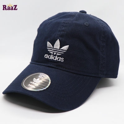 Picture of Navy Blue Wash Premium Quality Export Fine Cotton Embroidery Logo Curved Visor Baseball Cap For Men