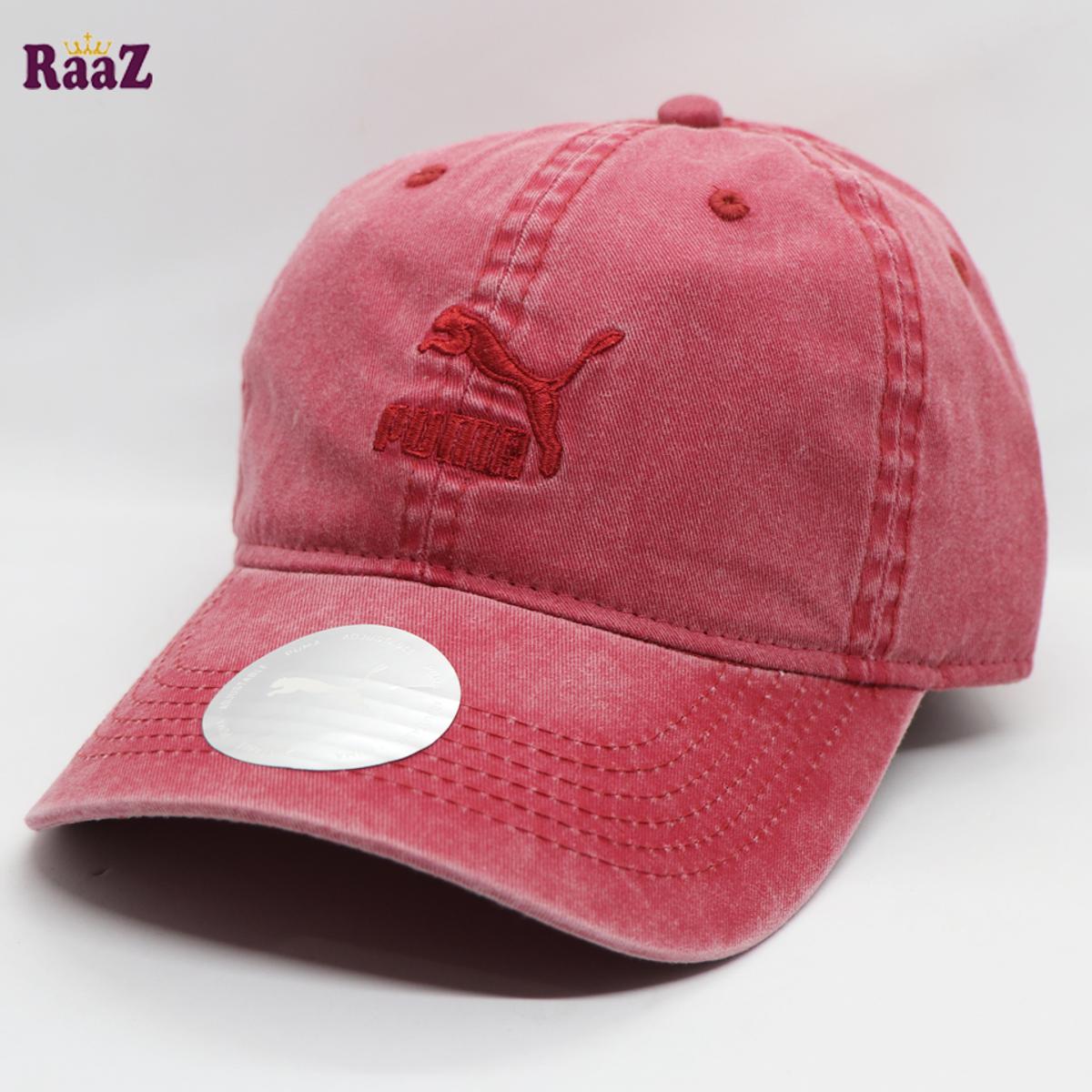 Picture of Maroon Wash Premium Quality Export Fine Cotton Embroidery Logo Curved Visor Baseball Cap For Men