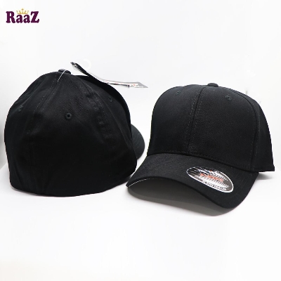 Picture of Black Solid Color Export Cotton Von Cap