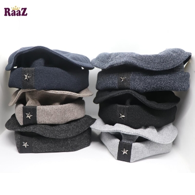 Picture of New Design Wool Spandex Steel Star Afghani Star Pakol Cap/Tupi For Men ( Free Size)