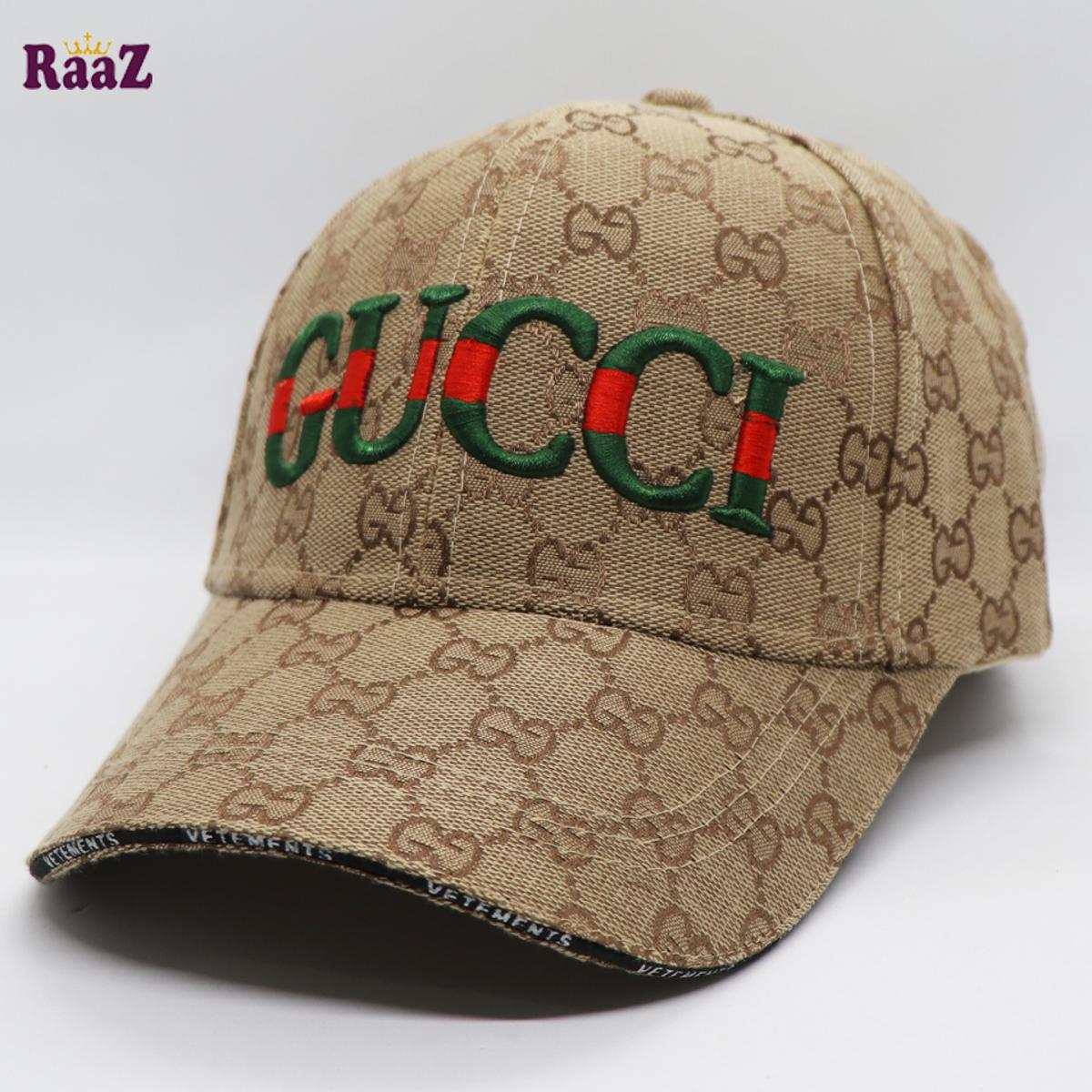 Picture of Golden Red Green Embroidery Logo Imported Premium Baseball Cap