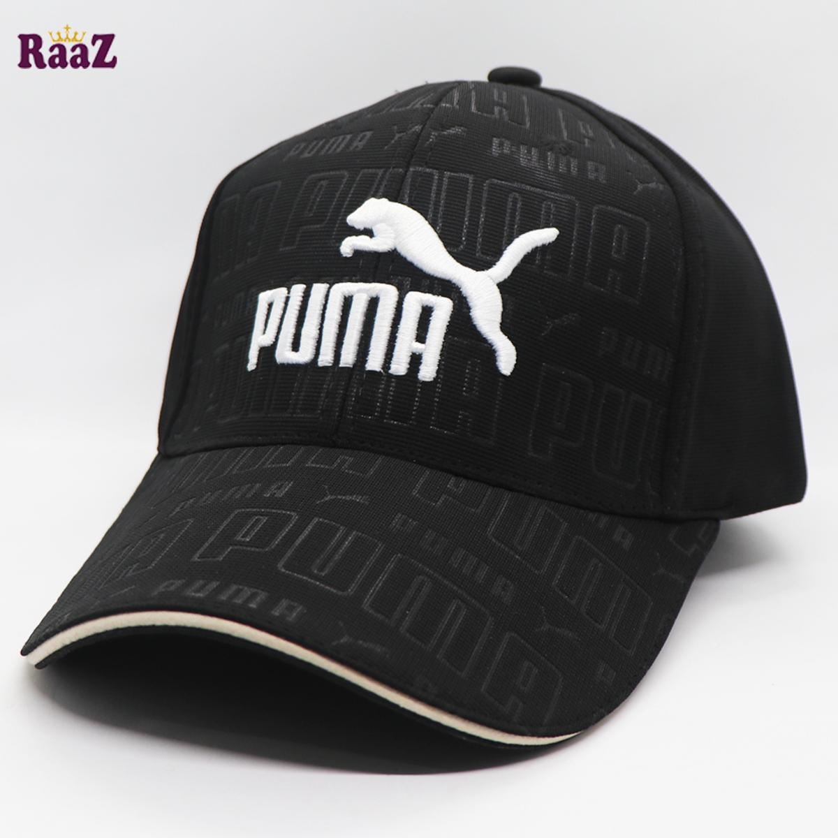 Picture of Black White Embroidery Logo Premium Baseball Cap