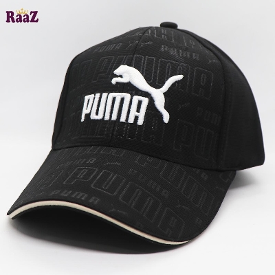 Picture of Black White Embroidery Logo Premium Baseball Cap