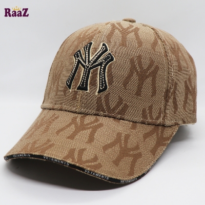 Picture of Easily Usable - Brown New York Yankees Embroidery Logo Imported Premium Baseball Cap - Easy To maintain - Designed - Urban Vibes