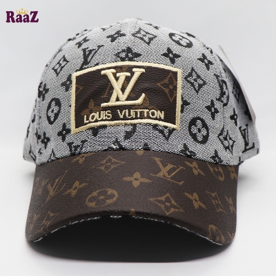 Picture of Refined Taste - Silver Black Brown Leather Pattern Embroidery Logo Premium Imported Cap - Durabilty Assured - Durablity Assurance