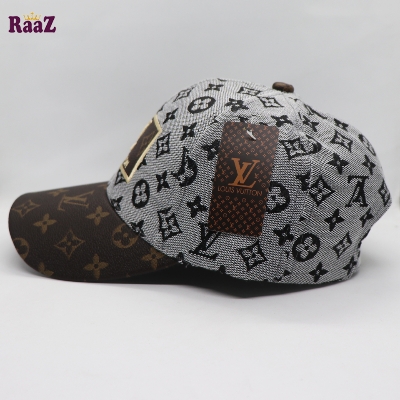 Picture of Refined Taste - Silver Black Brown Leather Pattern Embroidery Logo Premium Imported Cap - Durabilty Assured - Durablity Assurance