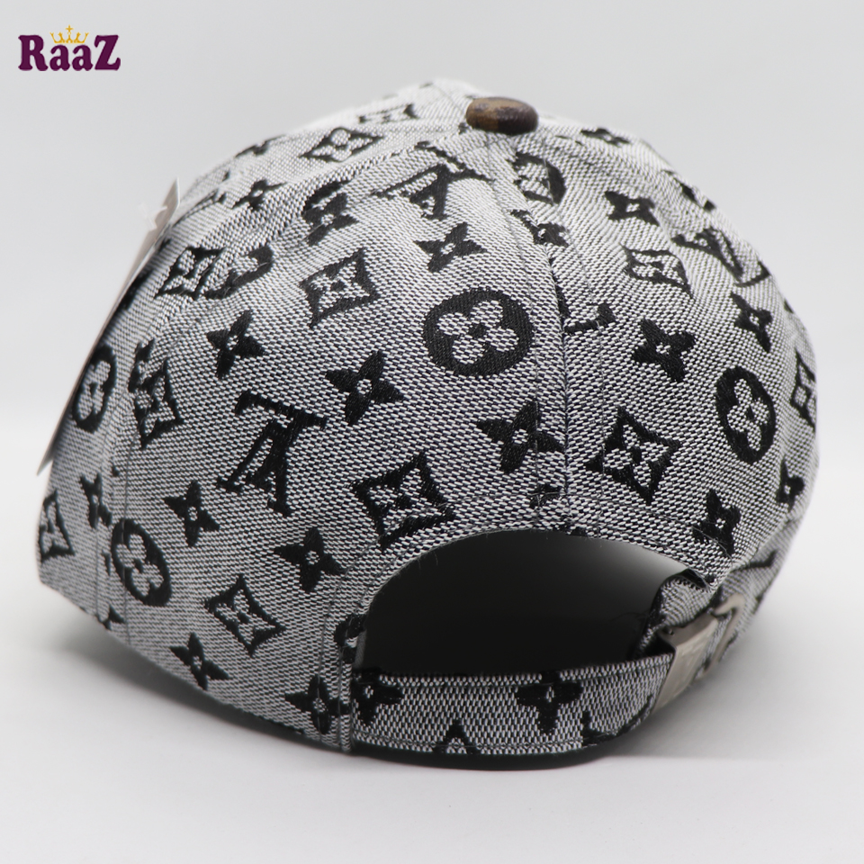 Picture of Refined Taste - Silver Black Brown Leather Pattern Embroidery Logo Premium Imported Cap - Durabilty Assured - Durablity Assurance