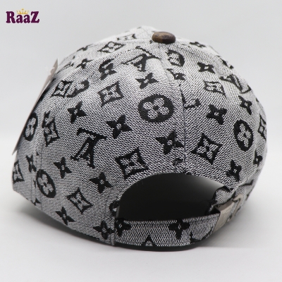 Picture of Refined Taste - Silver Black Brown Leather Pattern Embroidery Logo Premium Imported Cap - Durabilty Assured - Durablity Assurance