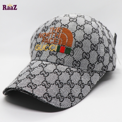 Picture of Highly Durable - Silver GG Logo Fabrics Embroidery Logo Premium Imported Baseball Cap - Sustainable Choice - Well Inspired & Crafted