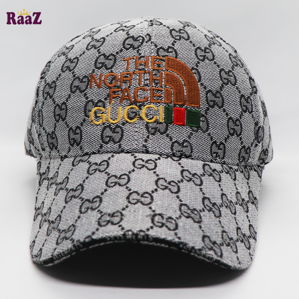 Picture of Highly Durable - Silver GG Logo Fabrics Embroidery Logo Premium Imported Baseball Cap - Sustainable Choice - Well Inspired & Crafted