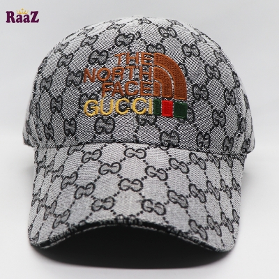 Picture of Highly Durable - Silver GG Logo Fabrics Embroidery Logo Premium Imported Baseball Cap - Sustainable Choice - Well Inspired & Crafted