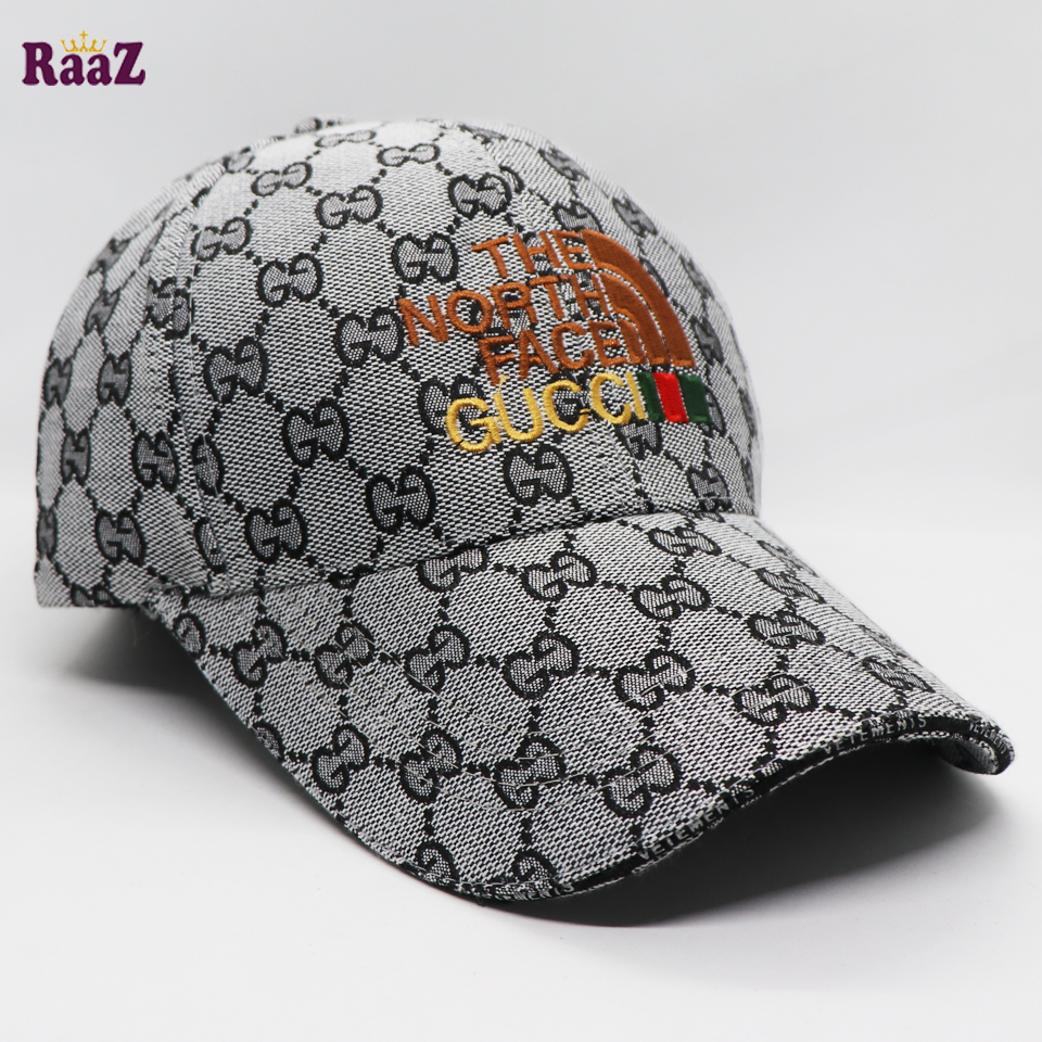 Picture of Highly Durable - Silver GG Logo Fabrics Embroidery Logo Premium Imported Baseball Cap - Sustainable Choice - Well Inspired & Crafted