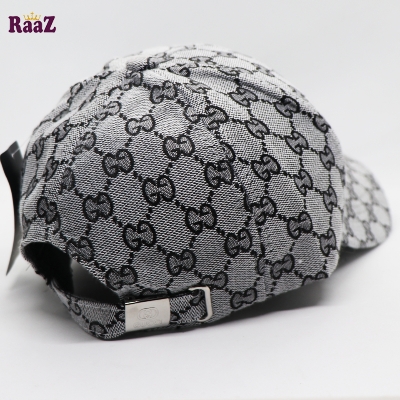 Picture of Highly Durable - Silver GG Logo Fabrics Embroidery Logo Premium Imported Baseball Cap - Sustainable Choice - Well Inspired & Crafted