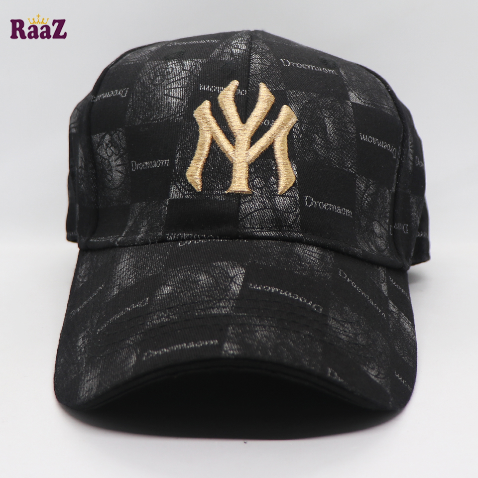 Picture of Premium Quality - Black Fabrics Golden Embroidery Logo Premium Imported Baseball Cap - Modern - Choice Expression - Well Inspired & Crafted